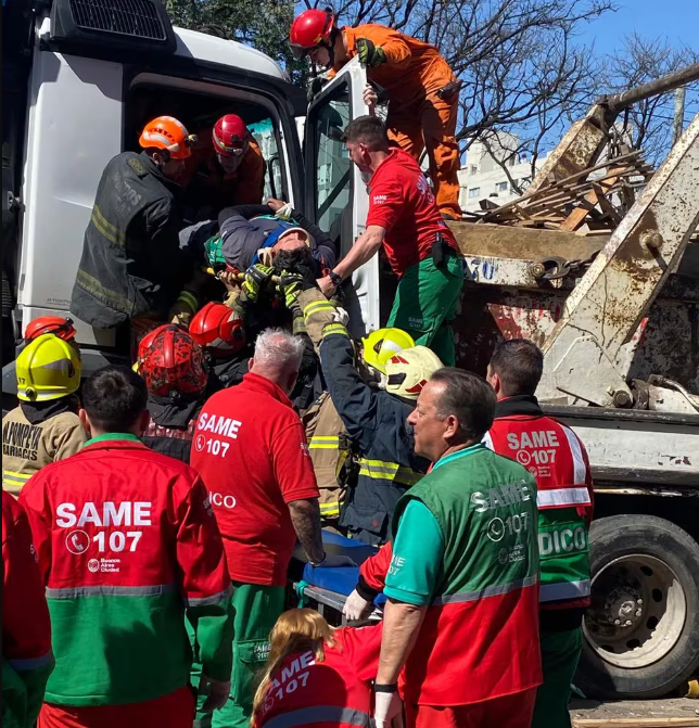 Un choque múltiple en Parque Patricios dejó tres heridos